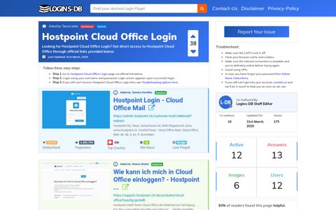 Hostpoint Cloud Office Login - Logins-DB