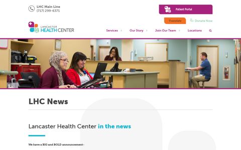LHC News - Lancaster Health Center