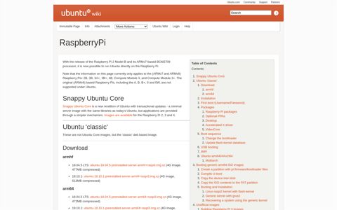 ARM/RaspberryPi - Ubuntu Wiki