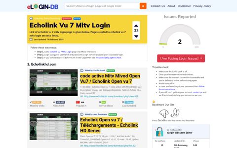 Echolink Vu 7 Mitv Login - штыефпкфь login 0 Views
