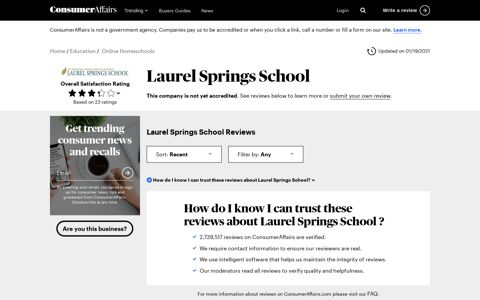 Top 23 Laurel Springs School Reviews - ConsumerAffairs.com