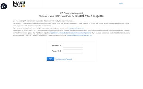 Island Walk Naples > Resident Login