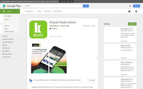 Klassik Radio Select - Apps on Google Play