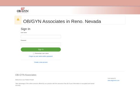 OB-GYN Associates - Patient Portal