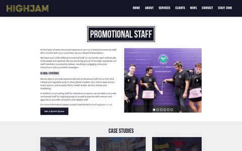 Brand Ambassadors & Promotional Staffing Agency | Highjam