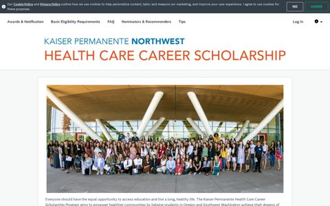 Kaiser Permanente Health Care Career Scholarship Program