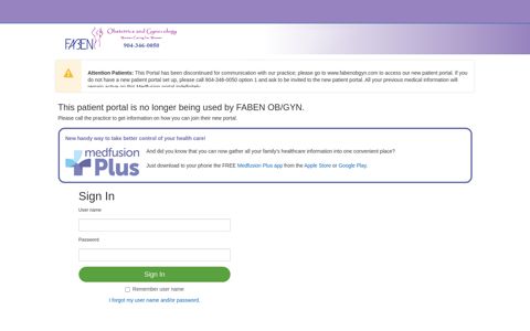 faben ob/gyn - Patient Portal