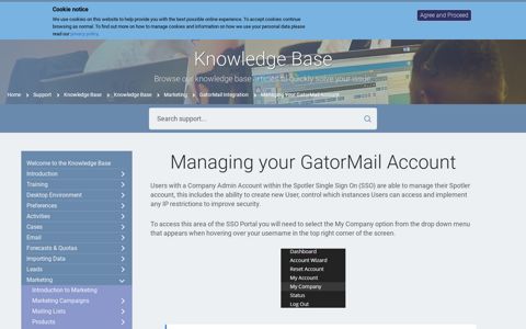 Managing your GatorMail Account | Workbooks CRM