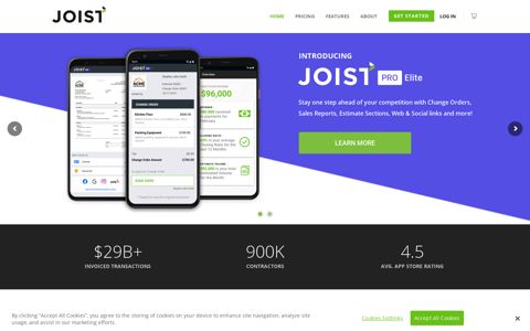 Joist | Contractor Estimate, Invoice, and Payments App