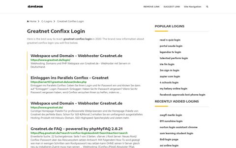 Greatnet Confixx Login ❤️ One Click Access - iLoveLogin