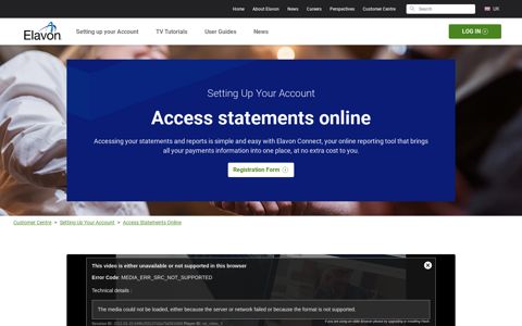 Access Statement Online – Setting Up Your Account - Elavon UK