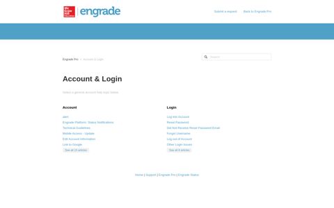 Account & Login – Engrade Pro