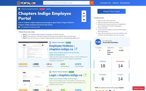 Chapters Indigo Employee Portal