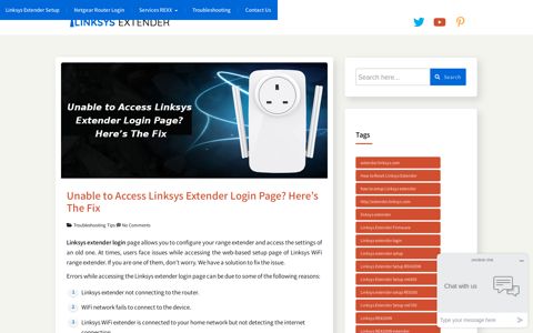 Unable to Access Linksys Extender Login Page? Here's The Fix