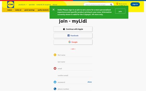 join myLidl
