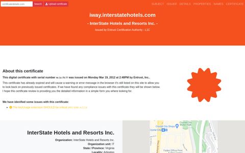 iway.interstatehotels.com by InterState Hotels and Resorts Inc ...
