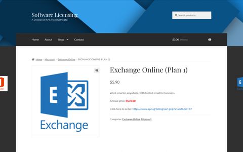 Exchange Online (Plan 1) - Software Licensing