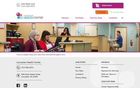 Patient Portal Widget - Lancaster Health Center