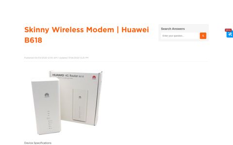 Skinny Wireless Modem | Huawei B618