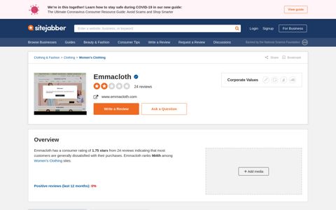 24 Reviews of Emmacloth.com - Sitejabber