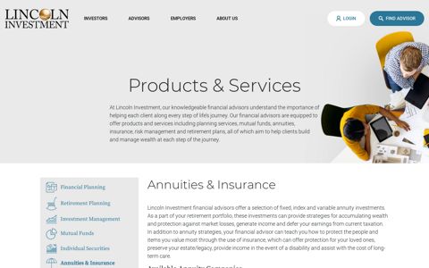 Lincoln Investment - Annuities &amp; Insurance