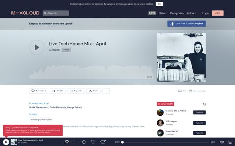 Live Tech House Mix - April by Joopbox | Mixcloud