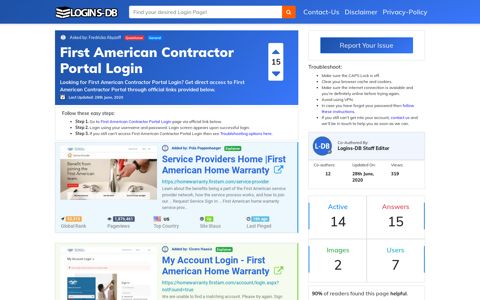 First American Contractor Portal Login - Logins-DB