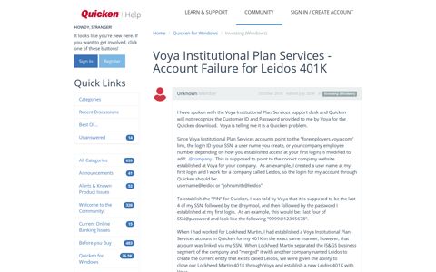 Voya Institutional Plan Services - Account Failure for Leidos ...
