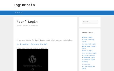 fstrf login - LoginBrain