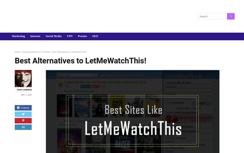 LetMeWatchThis Alternatives: 11 Sites Like LetMeWatchThis ...