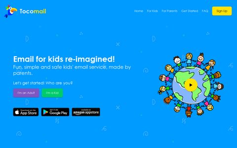 Tocomail - Safe Email for Kids!