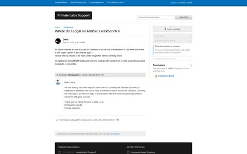 Where do I Login on Android Geekbench 4 / Geekbench ...