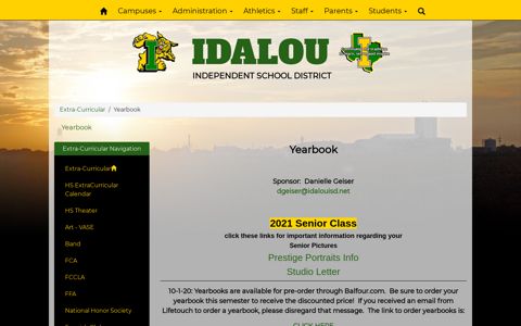 Yearbook - Idalou ISD