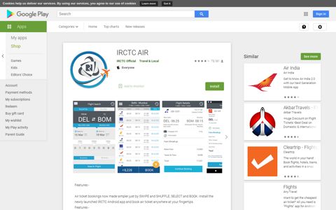 IRCTC AIR - Apps on Google Play