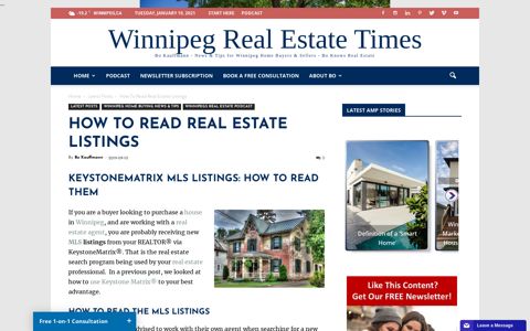 Winnipeg MLS Listings – How To Read Your Real Estate ...