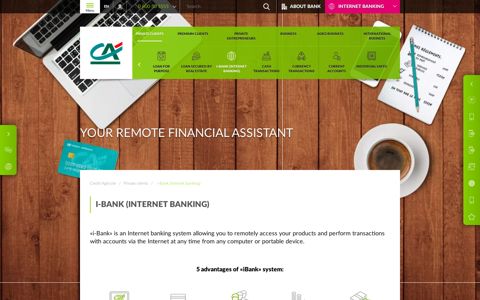 i-Bank (Internet banking) | Credit Agricole Bank 2020