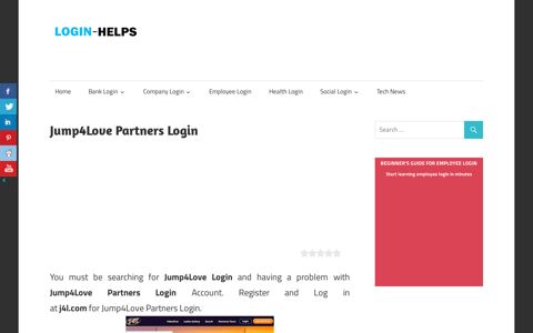 Jump4Love Partners Login – LOGIN HELPS
