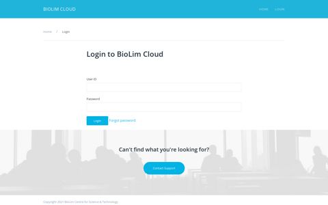 Login | BioLim Cloud