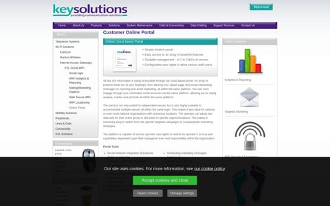 Customer Online Portal - Key Solutions Ltd