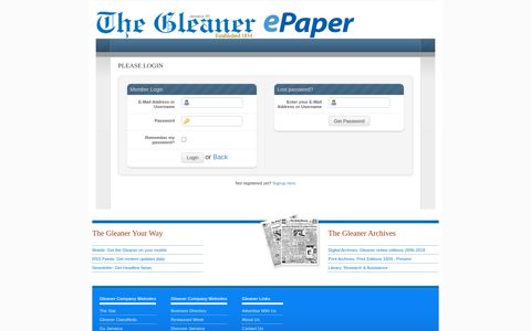 Please login - Jamaica Gleaner ePaper