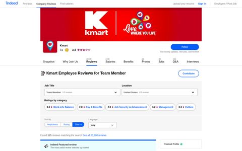 Working as a Team Member at Kmart: 125 Reviews | Indeed ...