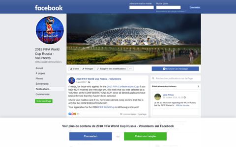2018 FIFA World Cup Russia - Volunteers - Posts | Facebook