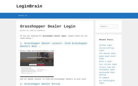 grasshopper dealer login - LoginBrain