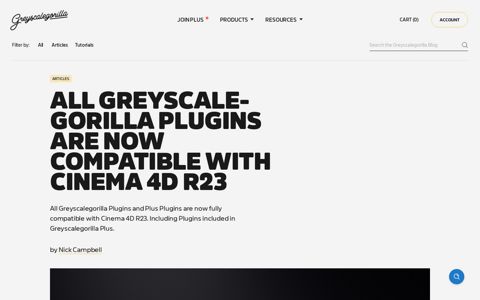 All Greyscalegorilla Plugins are Now Compatible with Cinema ...
