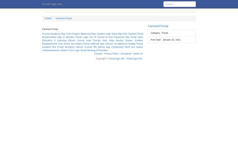 [LOGIN] Fairmont Portal FULL Version HD Quality Portal - LOGINIST ...