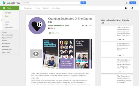 Guardian Soulmates Online Dating UK – Apps on Google Play
