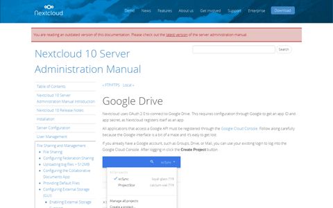 Google Drive — Nextcloud 10 Server Administration Manual ...
