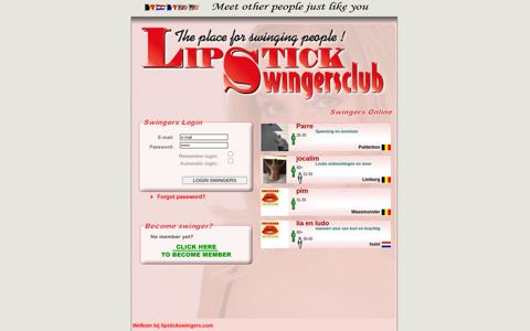 Welkom bij lipstickswingers.com - Lipstick Sex en Swingers