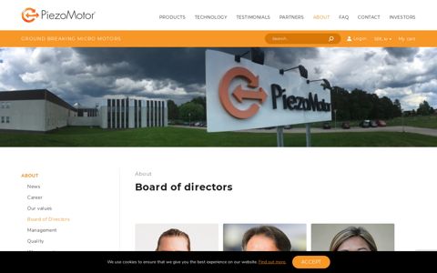 Board of Directors PiezoMotor