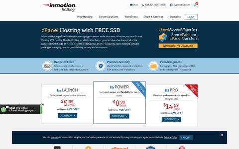 cPanel Hosting | InMotion Hosting